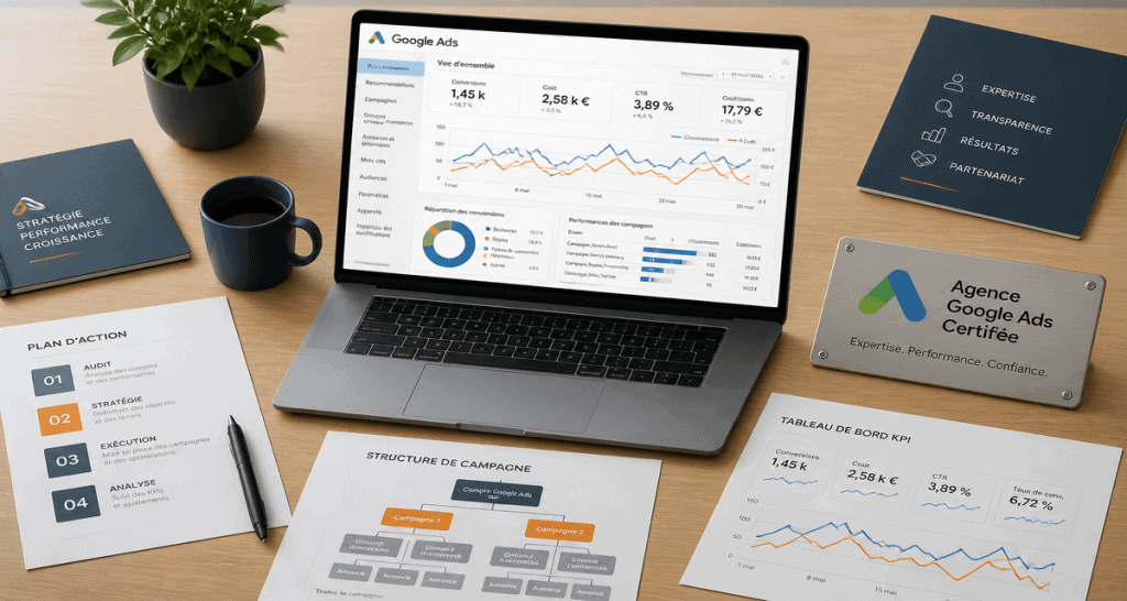 agence adwords certifiée bureau moderne