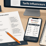 agence influenceur prix contrat et grille tarifaire