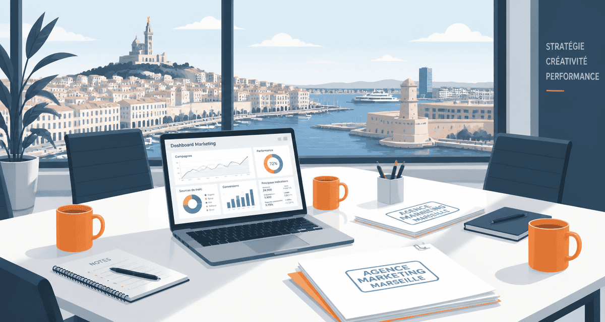 agence marketing marseille réunion bureaux vue ville