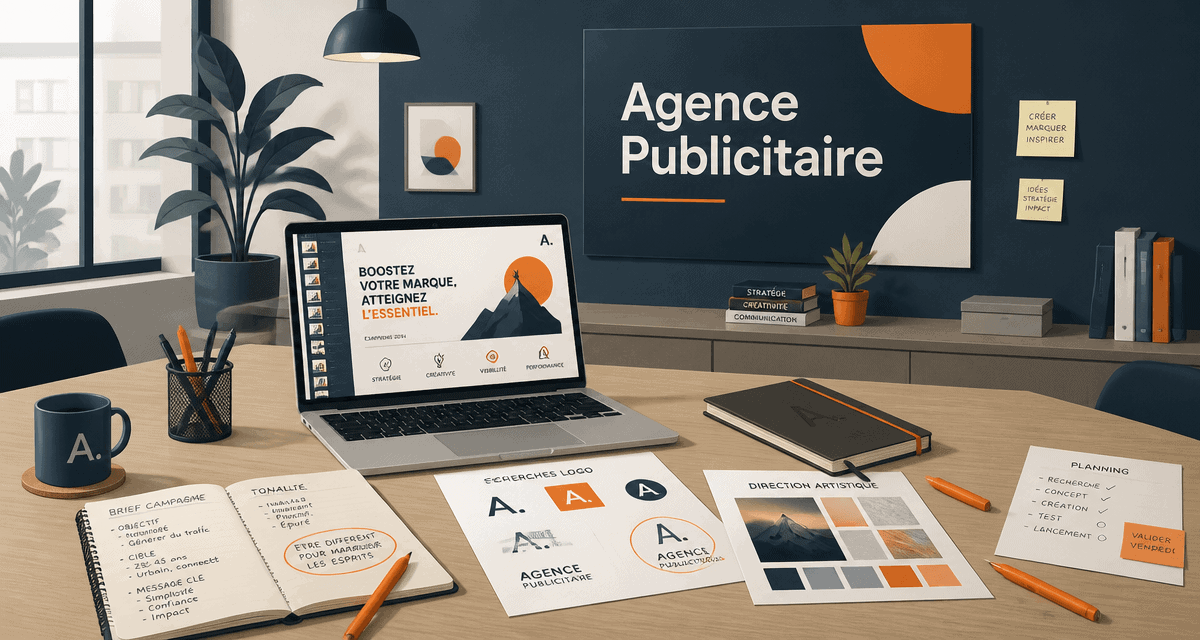 agence publicitaire bureau moderne