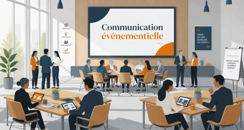communication evenementielle conference design participants
