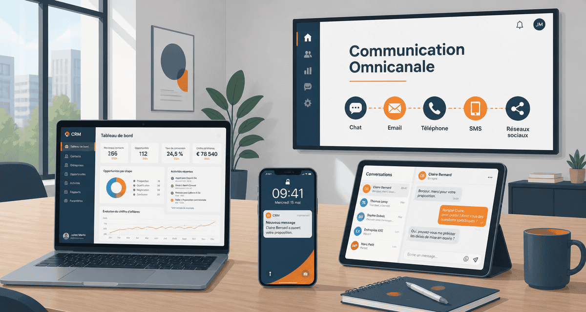 communication omnicanale sur plusieurs appareils