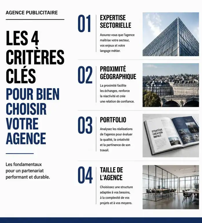 Critères de sélection pour choisir une agence publicitaire efficace
