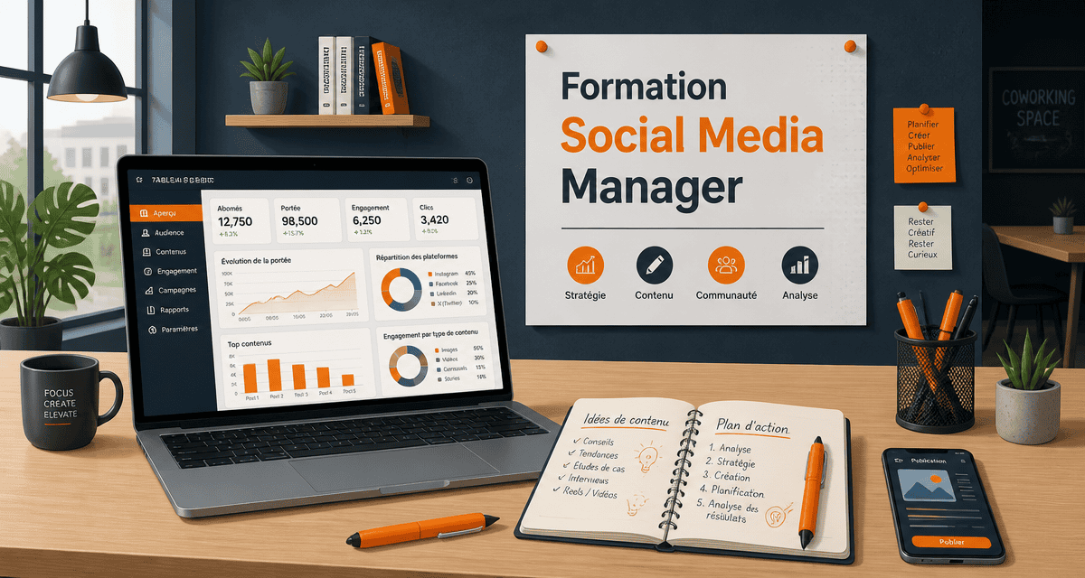 formation social media manager tableau de bord