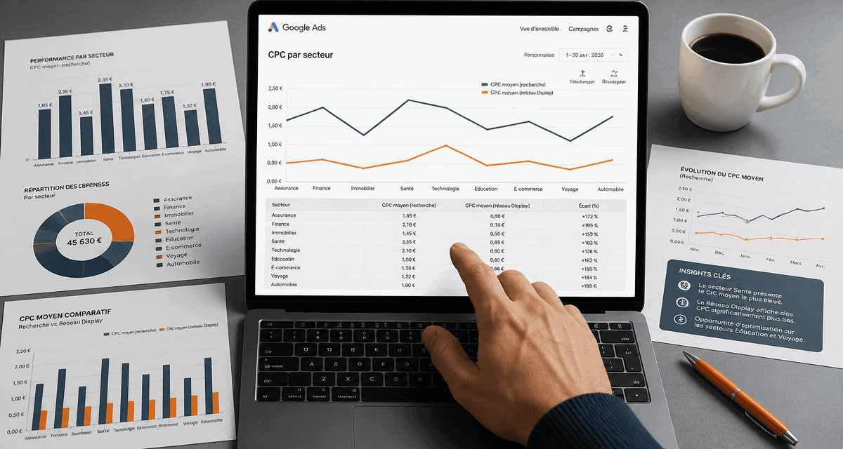 google ads prix tableau de bord cpc