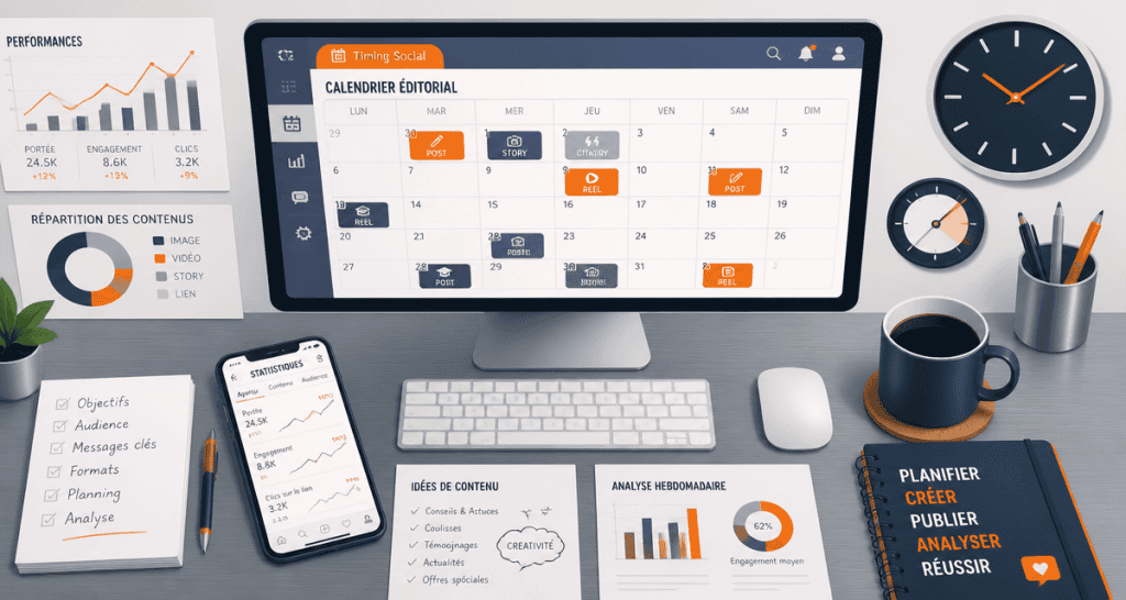 Quand publier sur les réseaux sociaux calendrier