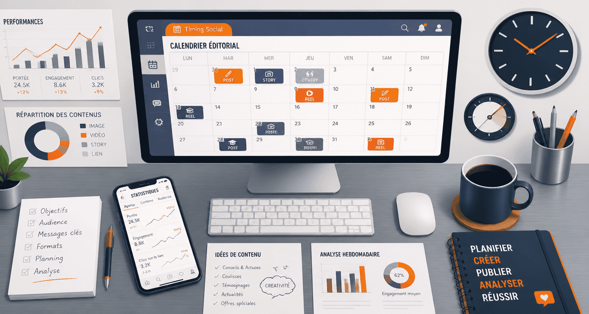 Quand publier sur les réseaux sociaux calendrier