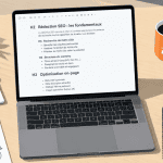 rédacteur web seo freelance ordinateur notes