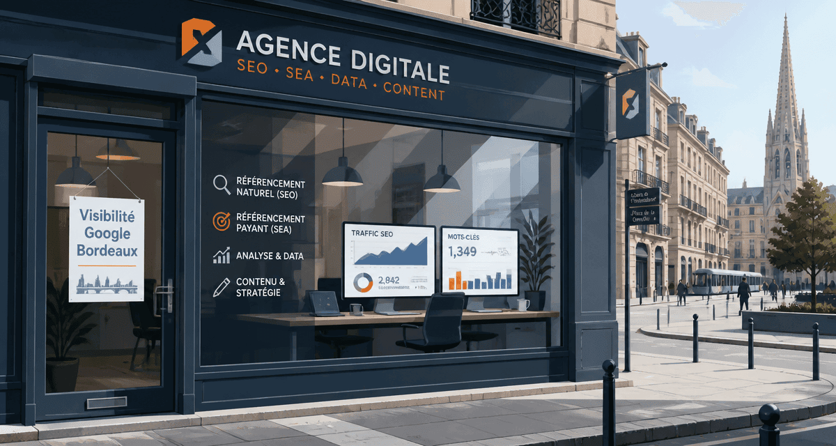 Référencement Google Bordeaux agence vitrine centre-ville