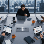 reseau sociaux liste coworking urbain personnes connectees