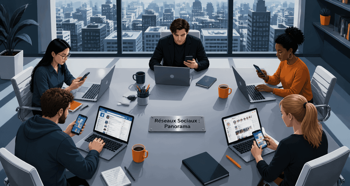 reseau sociaux liste coworking urbain personnes connectees