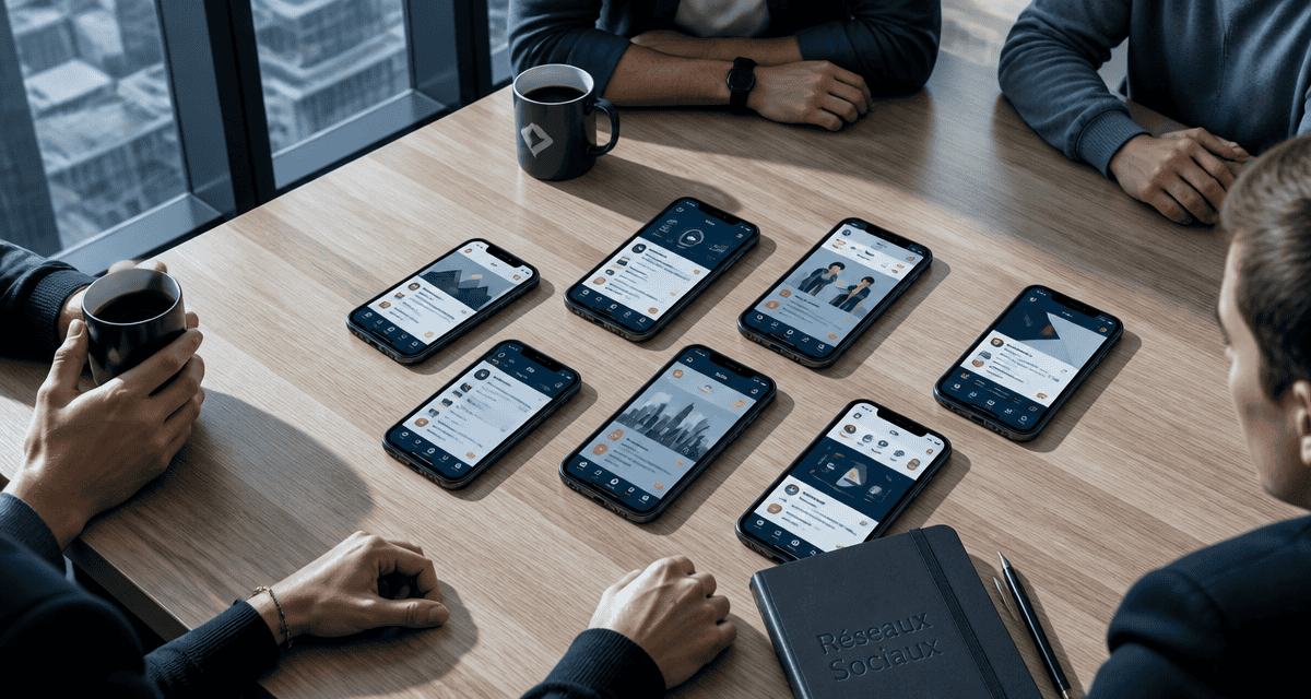 réseaux sociaux définition table smartphones