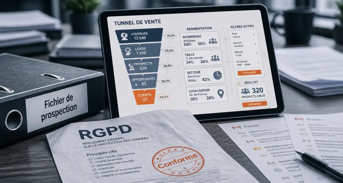 Achat fichier prospection : segmentation RGPD et leads qualifiés