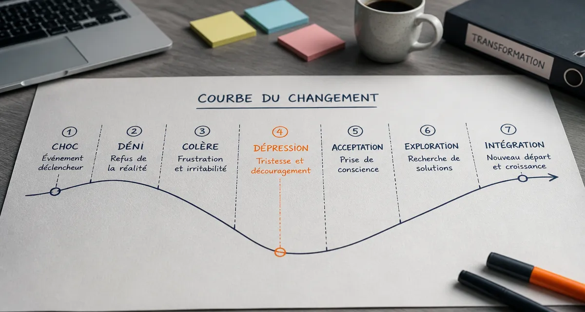 Courbe du changement en 7 étapes pour transformer la résistance