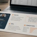 Fiche persona sur bureau, client idéal et conversions