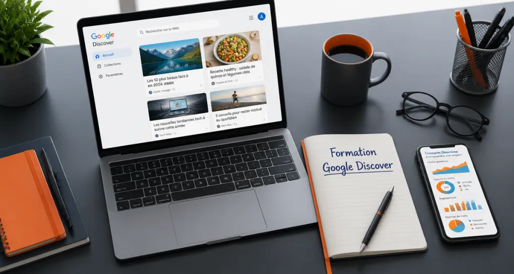 formation google discover sur ordinateur et carnet