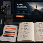 Métier de copywriter : infographie sur vente par les mots et CTA