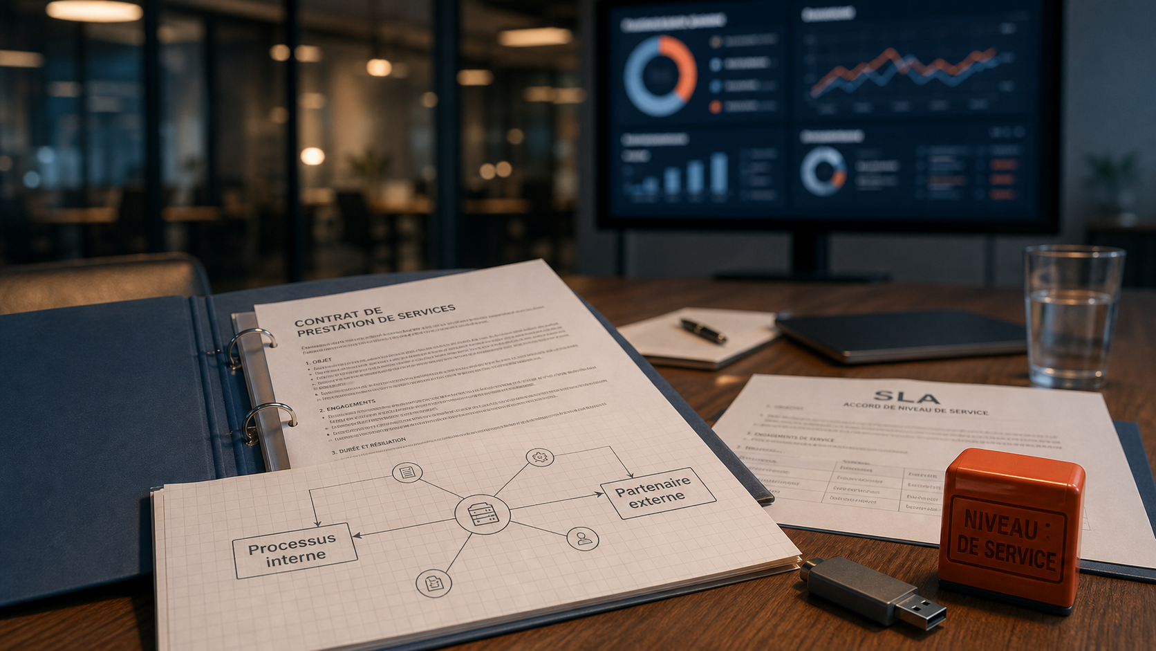 Outsourcing définition : contrôle via contrats et SLA