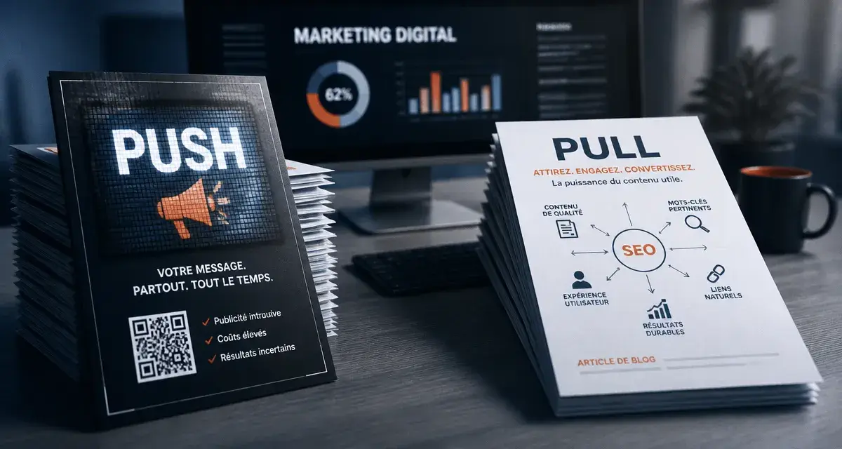 Push or pull marketing : push vs pull pour l’acquisition