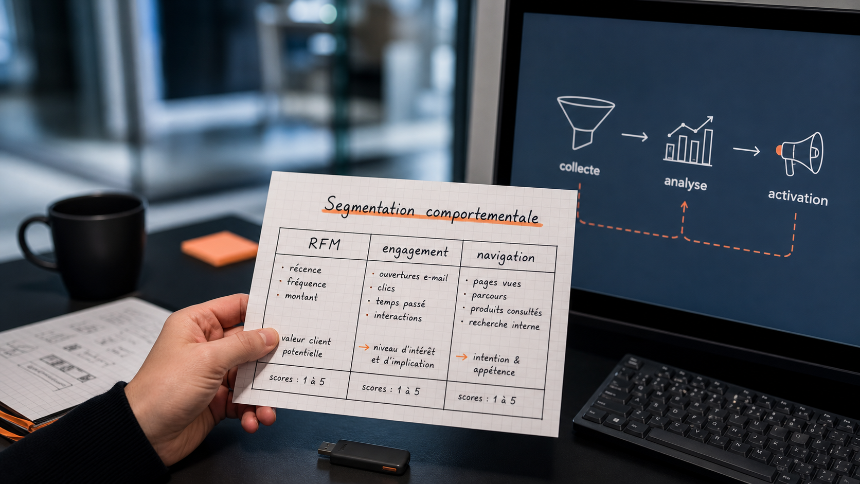 Segmentation comportementale : 4 piliers RFM, engagement, navigation