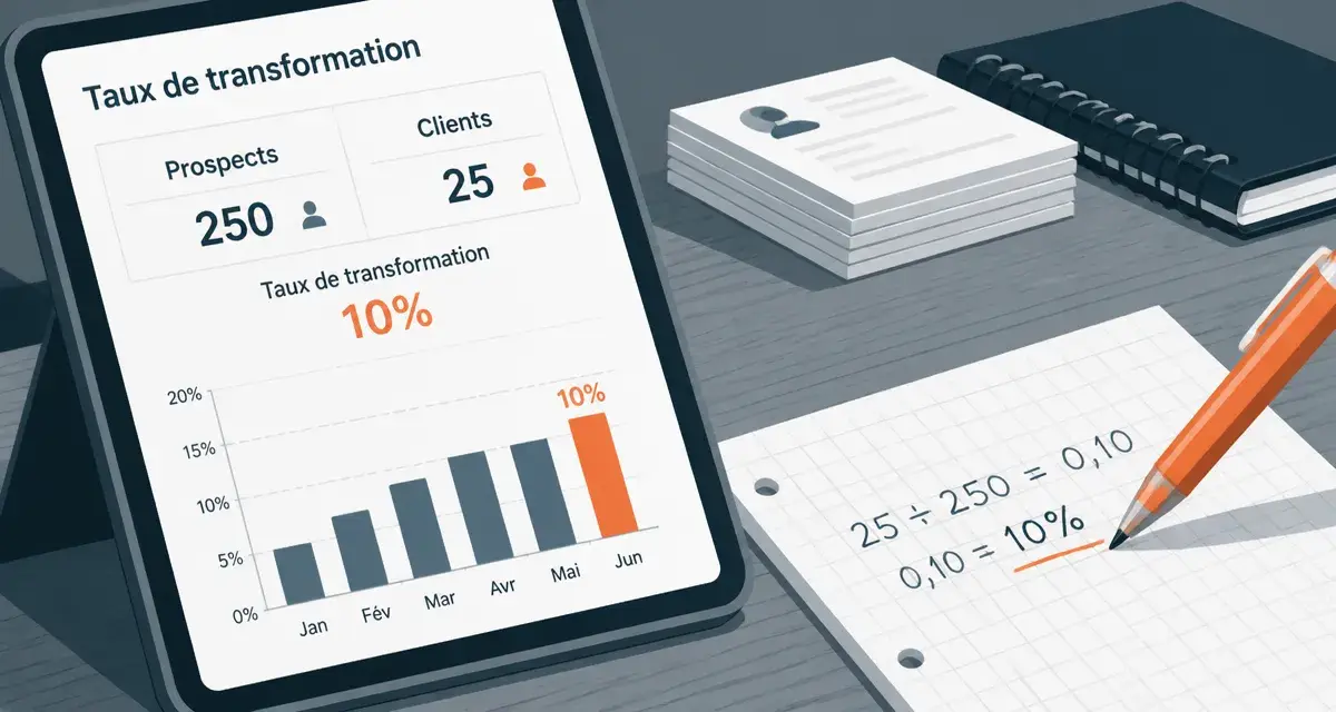 Taux de transformation définition, calcul Prospects Clients, boost ventes