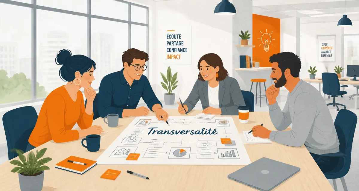 travail en transversalité équipe autour table