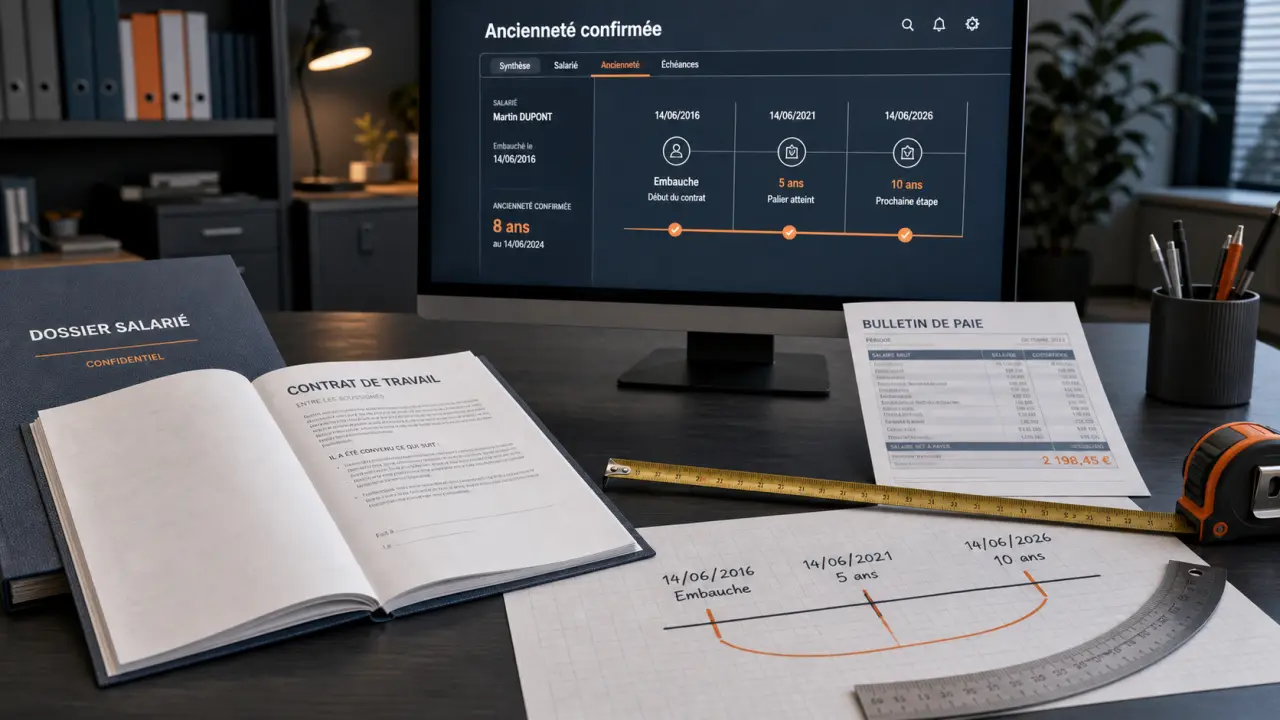 Ancienneté dans une entreprise : contrats et bulletins de paie, stages, CDD, intérim, transfert