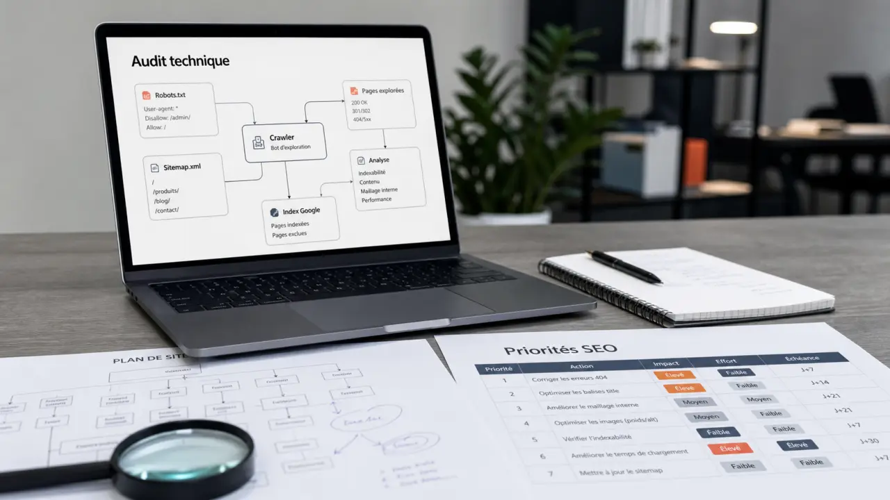 Audit technique seo : crawl et indexation