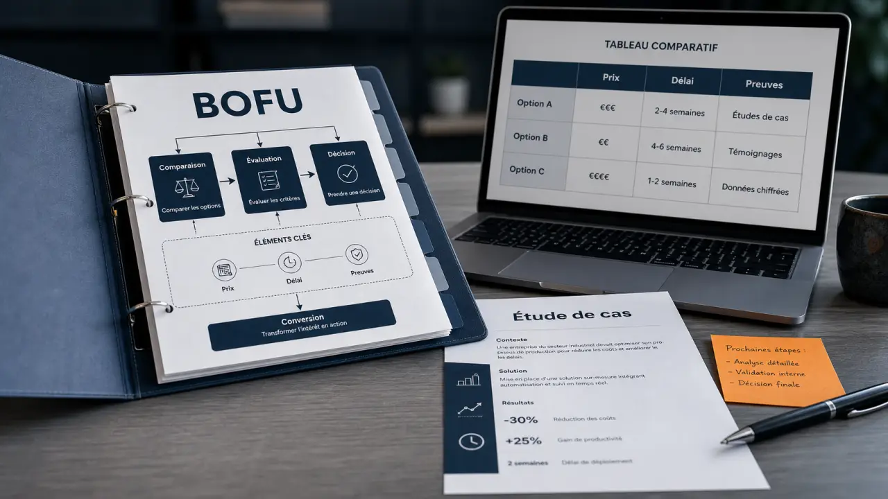 bofu : preuves sociales, garanties et démos pour convertir