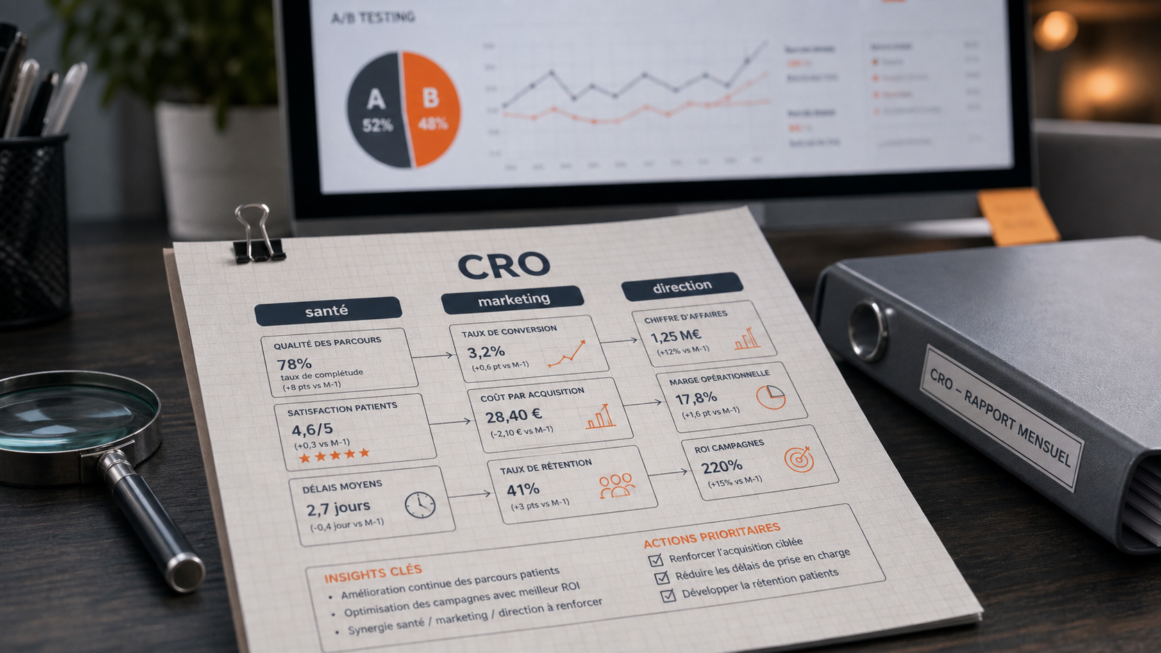 CRO meaning : 3 significations pour un acronyme CRO (santé, marketing, direction)