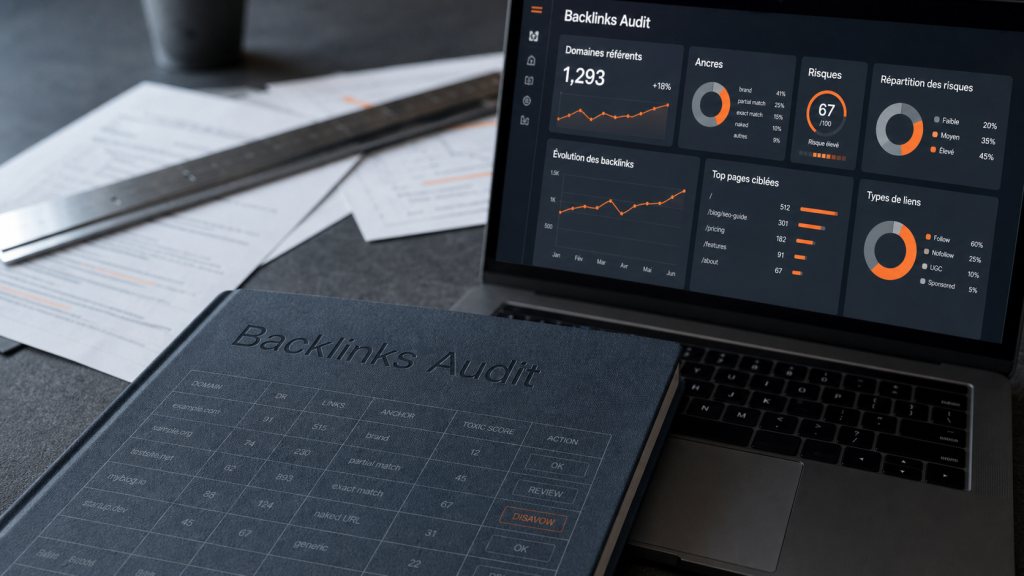 Outil backlinks : audit Trust Flow, liens toxiques et comparaison concurrence