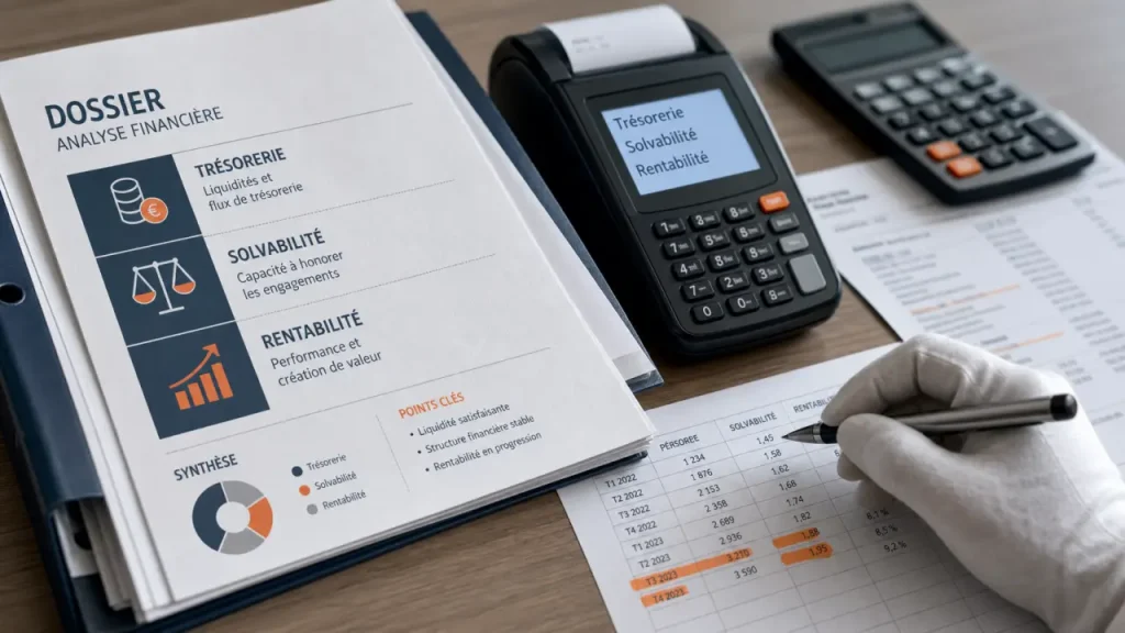 Santé financière entreprise : trésorerie, solvabilité, rentabilité
