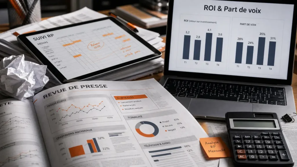 Analyse des retombées presse : KPIs, tonalité, ROI