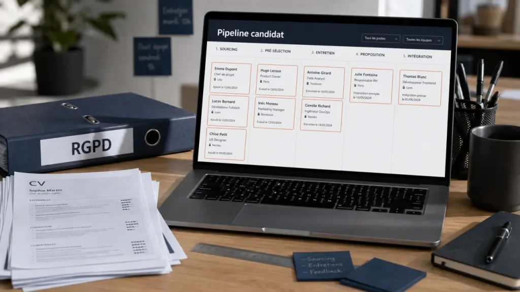 CRM recruitment et ATS : pipeline candidat, automatisation et suivi des recrutements