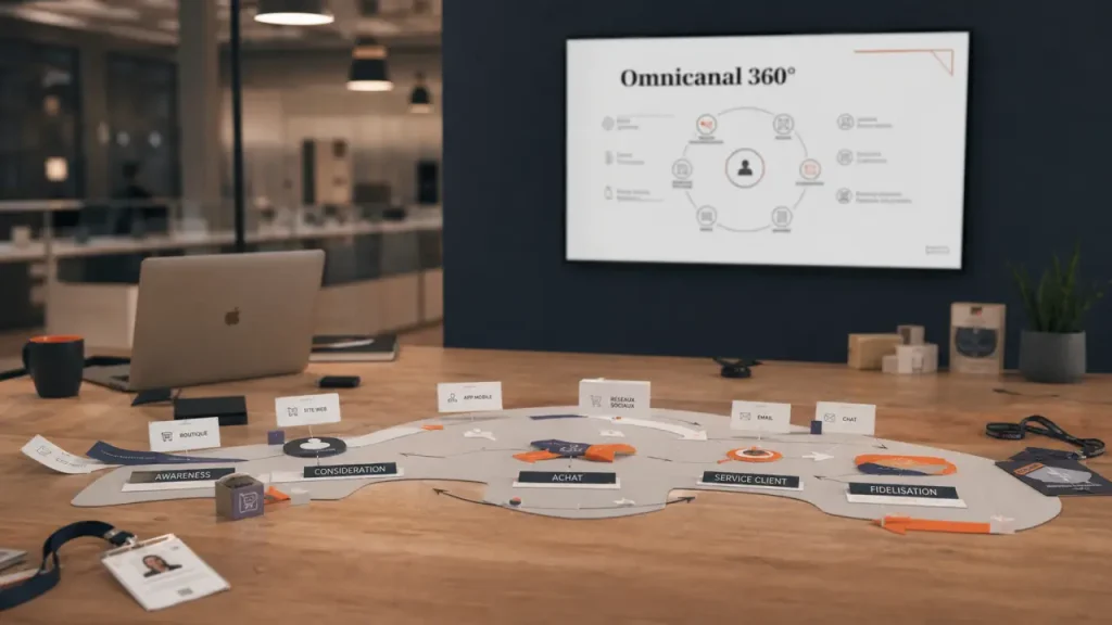 Definition omnicanal : parcours client 360° omnicanal multicanal crosscanal
