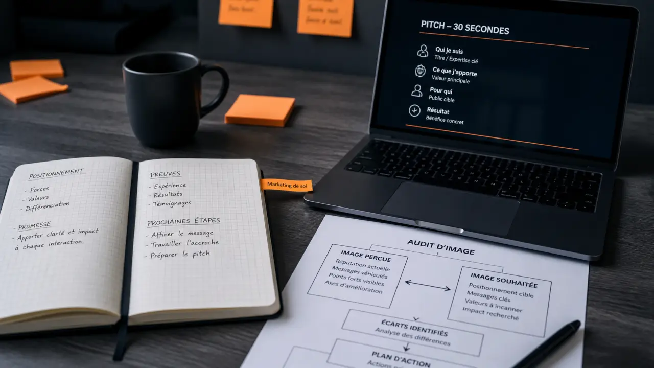 Formation marketing de soi : audit d’image et pitch 30 secondes pour la visibilité