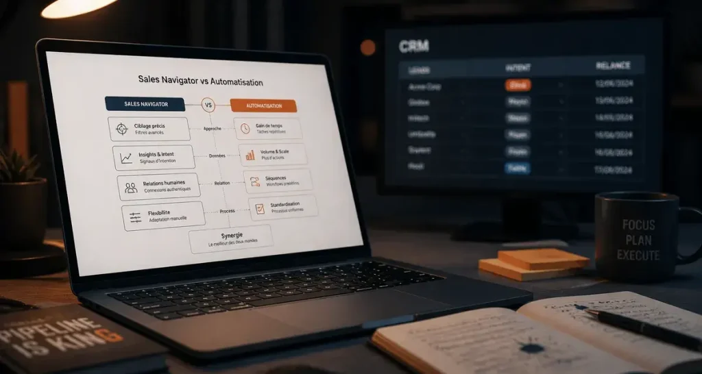 Outils LinkedIn : Sales Navigator vs automatisation pour gagner 65 heures