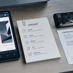Partenariat influenceur : contrat et KPI sur bureau