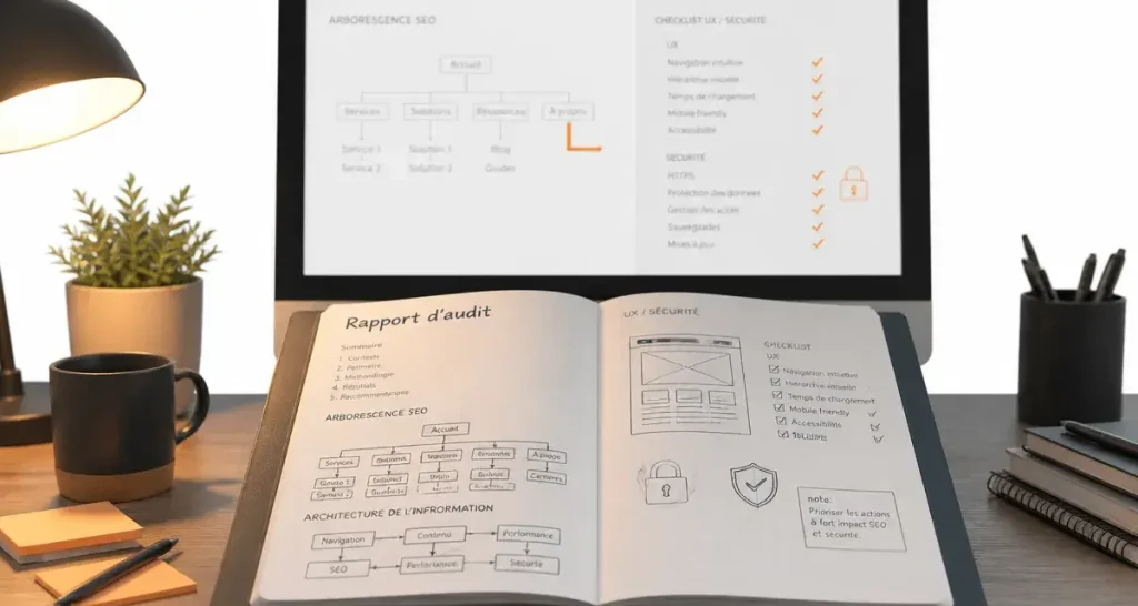 Rapport audit site web : diagnostic UX et SEO