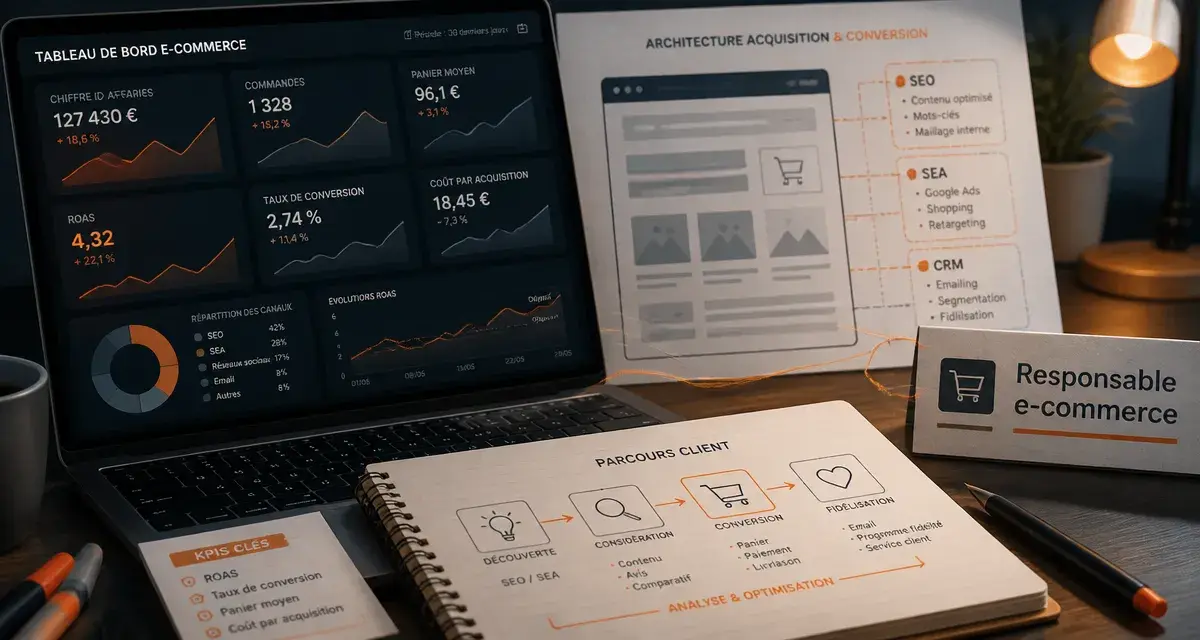 Responsable e commerce : missions et compétences pour piloter la vente en ligne
