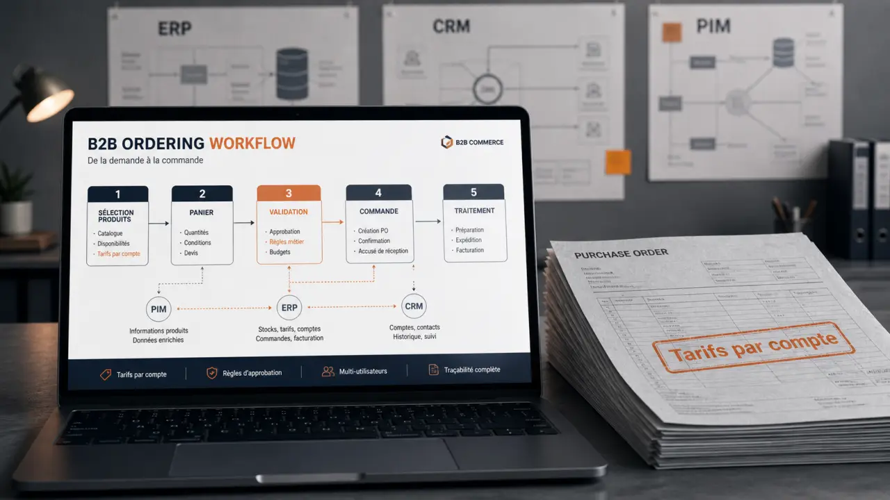 btob e commerce : tarifs par compte et intégrations SI