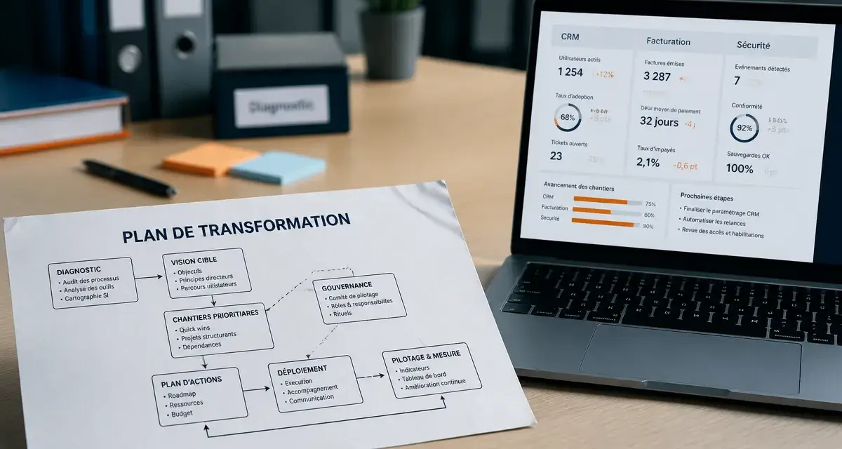 Transformation numérique Angers : plan d’outils et diagnostic sur ordinateur