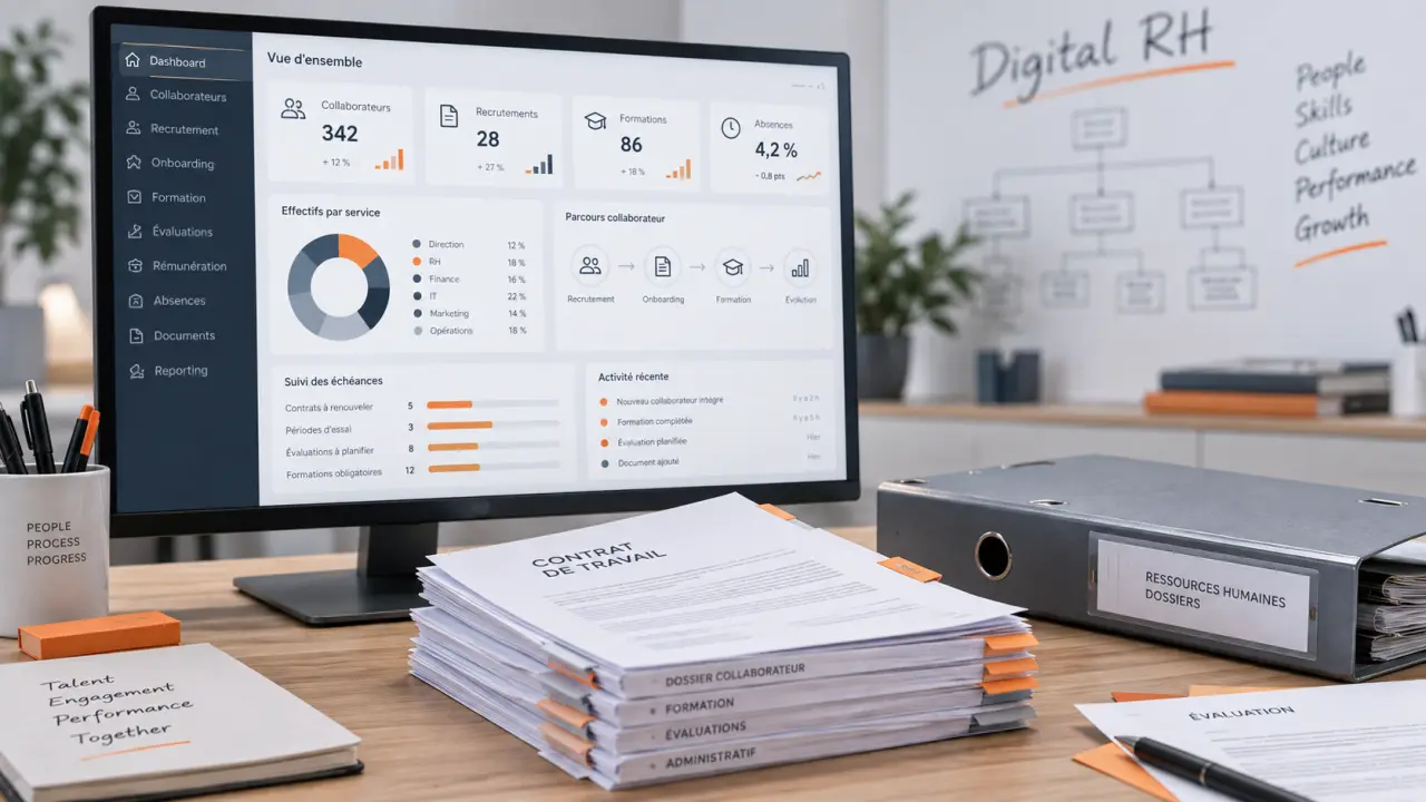 Digital ressources humaines : SIRH automatisant les processus RH