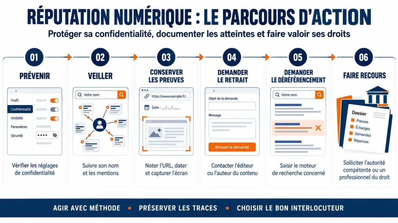 Parcours de gestion de la réputation numérique et de la confidentialité sur les réseaux sociaux