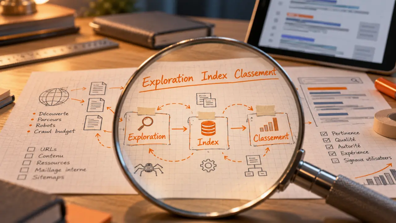 Fonctionnement des moteurs de recherche : exploration, index, classement