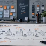 Lean management outils : VSM et 8 gaspillages sur papier