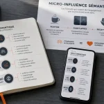 micro-influence semantique : grille mots-clés et créateurs alignés marque