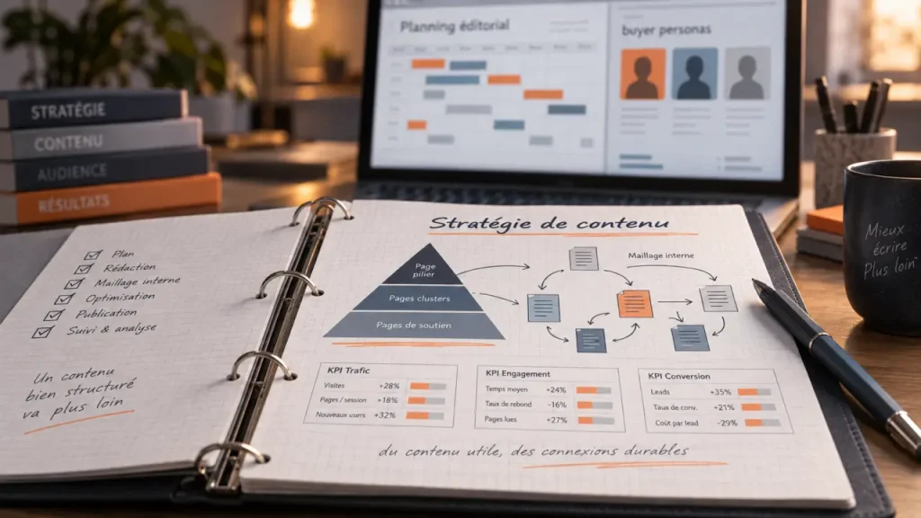 Stratégie de contenu digital : 4 piliers pour attirer, convertir et fidéliser