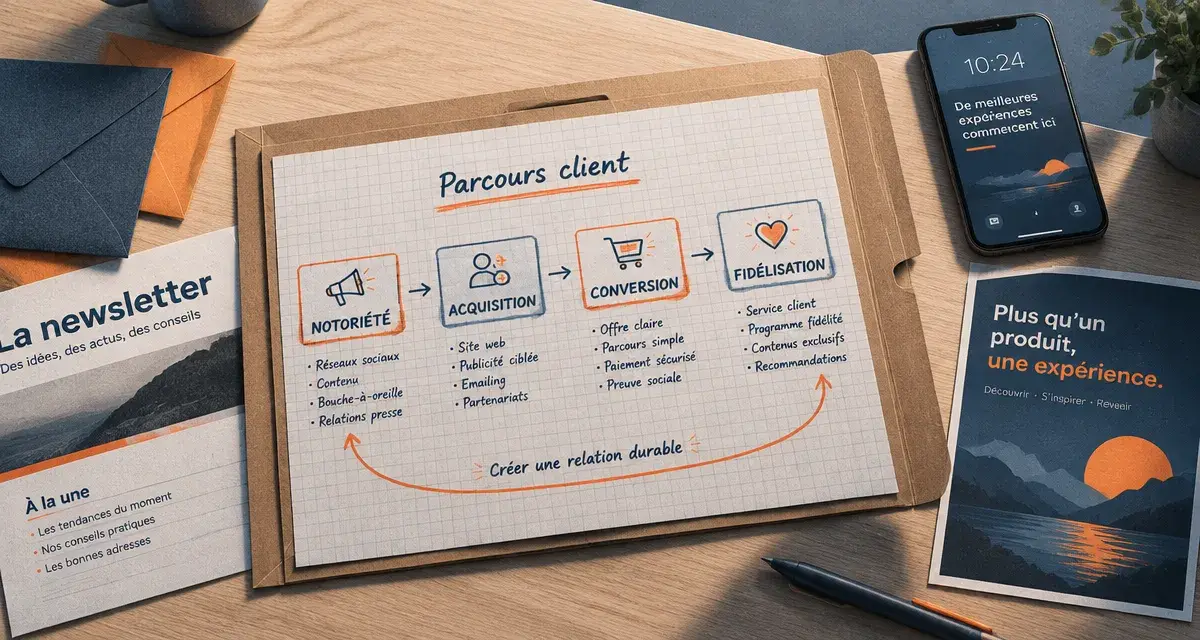 Action de communication : parcours client avant de choisir un canal