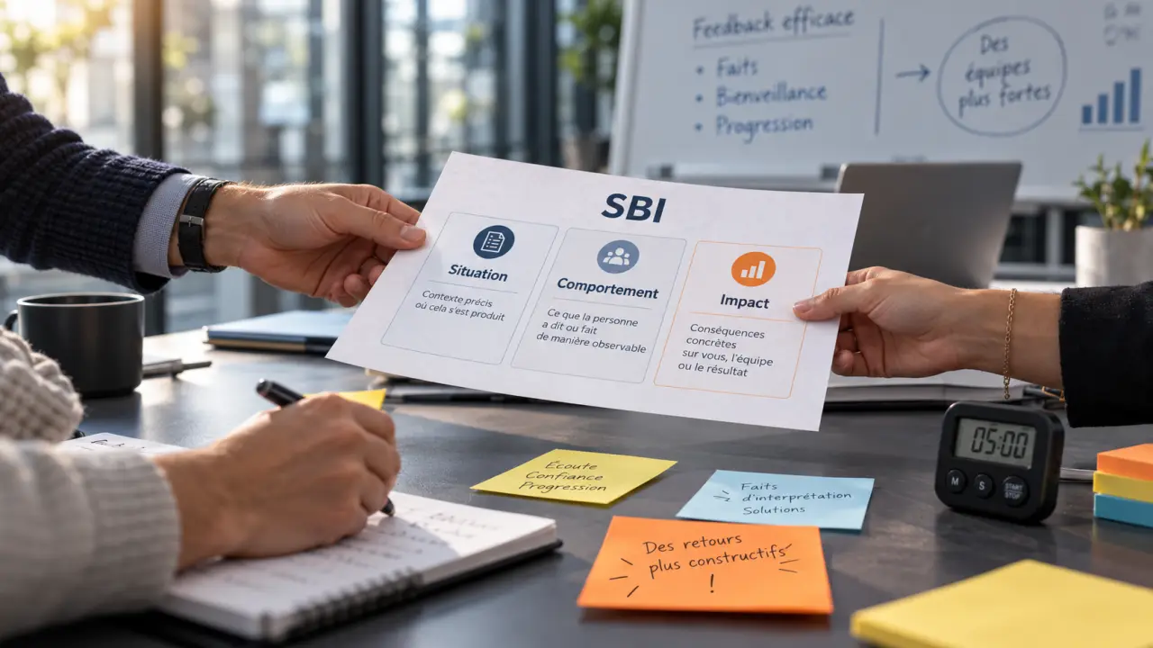 Comment inciter les collaborateurs a se donner des feedbacks constructifs, feedback SBI en équipe